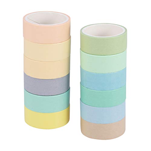 SEWOART 1 Set Einfarbige Washi Klebebänder Dekorative DIY Klebebänder Für Scrapbooking Fotoalben Und Geschenkverpackungen Macaron L Größe von SEWOART