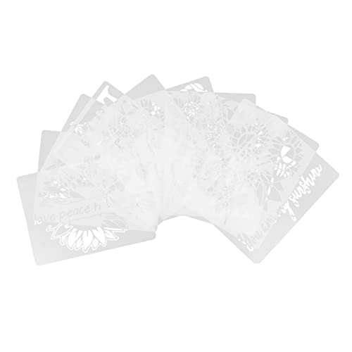 SEWOART 10 Blatt Malen Aushöhlungsschablone Malvorlage Malschablonen Für Schablone Zum Malen Wiederverwendbare Schablonen Schablone Papier Wandschablone Weiß Das von SEWOART