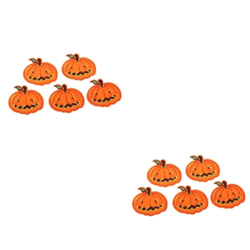 SEWOART 10 Stk Flicken Aufnähen Halloween-kürbis-patch Aufkleber Kürbis-stickerei-patches Halloween-applikationsflecken Alphabet-aufnäher Für Kleidung Kürbis Bestickte Aufnäher Abzeichen von SEWOART