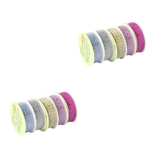 SEWOART 10 Stk Hohles Spitzenband Klebeband Selbstklebendes Hohlband Spitzenband Selber Machen Bling Glitzerband Schöne Bänder von SEWOART