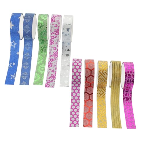 SEWOART 100 Rollen Glitzerband Klebeband farbiges Band Stifte mit feiner Spitze Pappteller Alles auf Band the washi tape washi-tape aufkleber selbstklebende Bänder Geschenkbänder Papier von SEWOART