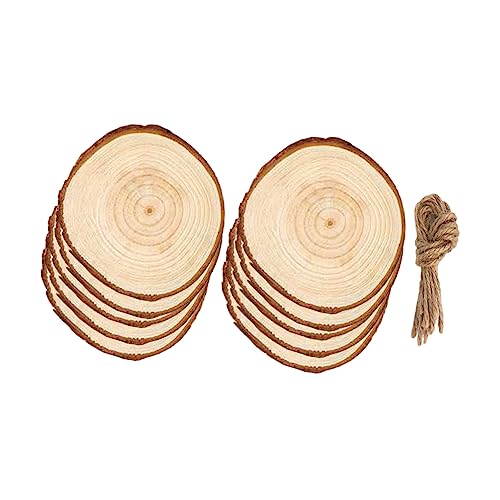 SEWOART 10St Holzscheiben selber machen holzspielsachen holzprojekte Holzbasteln Holzstich Holzstücke DIY Bastelzubehör zum Selbermachen leere Holzspäne runde Holzspäne Hölzern Coffee von SEWOART