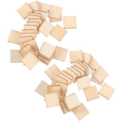 SEWOART 10mm Quadratische Holzscheiben Unbehandelt Für DIY Projekte Blanko Holzstücke Für Malerei Und Handwerk Perfekte Bastelmaterialien Für Kreative Ideen von SEWOART