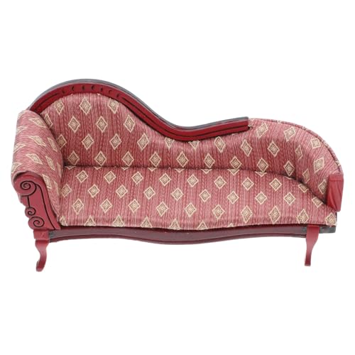 SEWOART 12 Maßstab Vintage Stil Couch öbel Accessoire Für Wohnzimmer Im Puppenhaus Puppenmöbel Zubehör von SEWOART