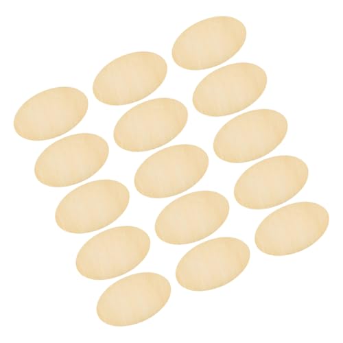 SEWOART 12PCS Oval Holzstücke Unlackiert Für Bastelarbeiten DIY Malen Und Dekoration Ideal Für Und Kreative Projekte von SEWOART