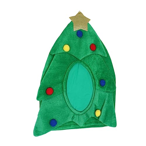 SEWOART 1stk Dekorativer Hut Lustige Weihnachtsmütze Neuheit-kostüm-hut Kreative Weihnachtsmütze Hut Christbaumspitze Weihnachtskopfschmuck Weihnachts-cosplay-hut Bequemer Hut Stoff Green von SEWOART