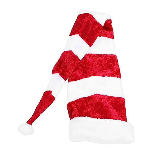 SEWOART 1stk Weihnachtsmütze Weihnachtselfenmütze Pullover Fedora-hut Santa Kopfbedeckung Weihnachtskostüm Hut Gorros Navideños Für Erwachsene Weihnachtsmann-cosplay-hut Plüsch Rot von SEWOART