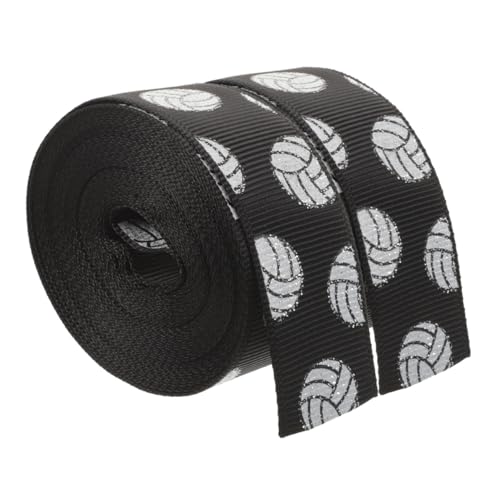 SEWOART 2 Rollen Volleyballband Polyester Schleifenband Dekoratives Sportband DIY Bastelbedarf Für Heimwerker Basteln Haarschleifen Verpackung von SEWOART