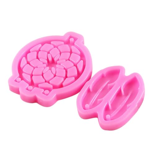 SEWOART 2 Sätze Silikonform Diy Handgefertigte Form De Para Gelatinas Diy-schmuckform Gießformen Für Ohrringe Handwerkliche Herstellung Von Formen Gießform Für Ohranhänger Rosa Kieselgel von SEWOART