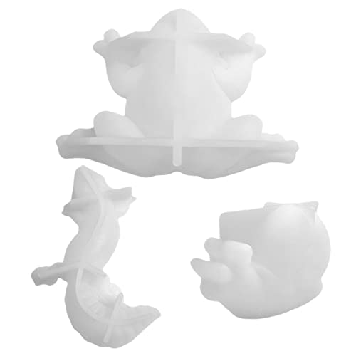 SEWOART 2 Sätze Tierische Silikonform Diy Schneckenform Diy Bastelform Schokoladenfroschformen Frosch-diy-form Frosch-dekorform Diy-gießformen-kit Form in Tierform Diy-kits Kieselgel von SEWOART