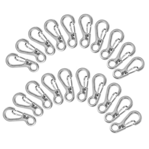 SEWOART 20 Stück Hängende Schnalle Schmuck Karabiner Clips Karabiner Clip Kleiner Mini Karabiner Clip Schlüsselanhänger Karabiner Clip Kleiner Karabiner Kleine Clips Outdoor von SEWOART