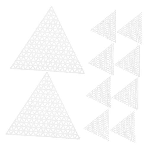 SEWOART 20 Stück Transparentes Dreieckiges Kunststoff Mesh für Kreuzstich Stricken Häkeln Kantenlänge für Bastel und Nähprojekte Robustes und Langlebiges Material Leicht zu Reinigen SEWOART 20 Stück Transparentes Dreieckiges Kunststoff Mesh für Kreuzstich Stricken Häkeln Kantenlänge für Bastel und Nähprojekte Robustes und Langlebiges Material Leicht zu Reinigen von SEWOART