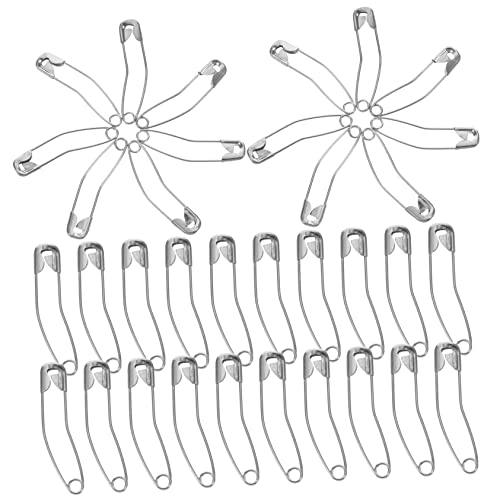 SEWOART 200 Stück Gebogene Nadeln Broschenrücken Gebogene Sicherheitsnadel Zum Quilten Sicherheitsnadel Schmuck Quiltnadel Edelstahl Gebogene Nadel Sicherheitsnadel Aus Metall von SEWOART