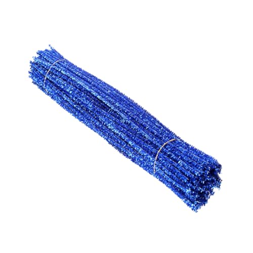 SEWOART 200Pcs Glitter Twist Stick Rot Silberblau Rohrreiniger Paket Mini Rohrreiniger Blau Dekorationen Blau Blau Glitter Rohrreiniger Gold Und Reiniger DIY Chenille Stängel von SEWOART