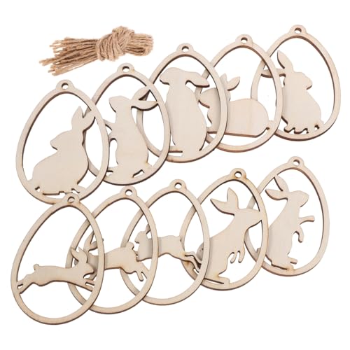 SEWOART Dauerhafte Ostern Handwerk 20pcs Holz Bunny Ausschnitte Tab Für Home Dekorationen von SEWOART