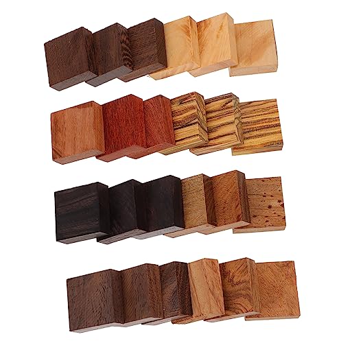 SEWOART 24 Stück Ring Holz stabilisiert Holz Ring Rohlinge Holz Rohlinge Holz Handwerk Würfel Holz Drehring Rohlinge Holz Bastelbedarf Holzschmuck DIY Material Natur Holzkreis, Wie abgebildet, 3X1cm von SEWOART