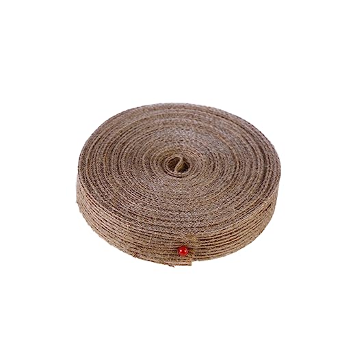 SEWOART 2st Bandgewebe Sackleinen Handwerk Gurtband Geschenkband Basteln Sackleinenband Jute-besatzband Sackleinenband Selber Machen Juteband Aus Sackleinen Naturseil Rustikales Band von SEWOART