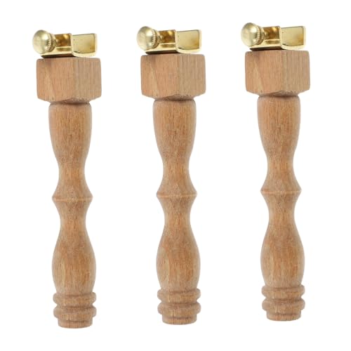 SEWOART 3 Sets Stickzeltrahmen Stickring Stickmaschine Stich Crewel Zubehör Fadenset Basteln Nähen Stickrahmen Häkeln Stickhalter Ständer Quilten Holz von SEWOART