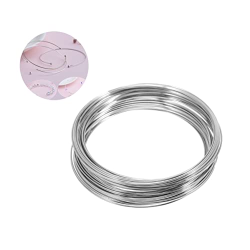 SEWOART 300 Ringe 60mm Silberne Stahl Draht Bangle Draht DIY Material Für Schmuckherstellung Armbänder Für Frauen Und ädchen von SEWOART