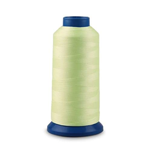 SEWOART 3000 Yards Glow Thread Spool Nähmaschinengarn Nähgarn Nachtlichtgelb Stickmaterial von SEWOART