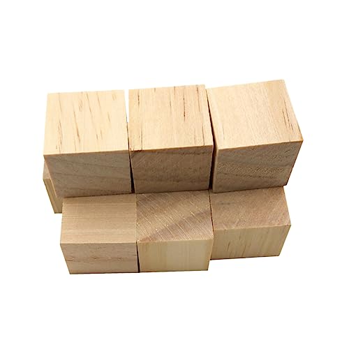 SEWOART 36St Würfel selber machen bastelmaterial bastel materialien holzsteckwürfel Holzdekoration quadratische Würfelblöcke unfertige leere Blöcke kleiner Block Bastelwürfel Protokoll von SEWOART