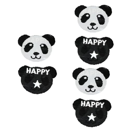 SEWOART 3St Craft-Patches Panda Aufnäher Kleidung reparieren Panda-Form Glocken für Windspiele Stickerei-Tier-Patches Pailletten-Kleidung Loch aufkleber Patches nähen Flicken für Kleidung von SEWOART