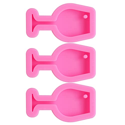 SEWOART 3er Set DIY Silikonform Für Schmuckherstellung Goblet Schlüsselanhänger Gießform Für Epoxidharz Charm Mold Für Kreative Bastelideen Und von SEWOART