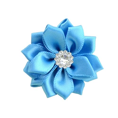 SEWOART 40St Party Nähen Blumendekor Applikationen aus Strass-Hochzeitsschmuck Blumenband Haarband künstliche blüten artificial Bandblumenhandwerk farbige Blumenverzierung von SEWOART