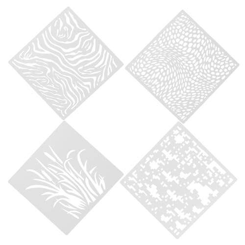 SEWOART 4Stücke Teiliges Wiederverwendbare Malschablonen für Wandgestaltung DIY Projekte und Scrapbooking Schablonen für Kreative Maltechniken SEWOART 4Stücke Teiliges Wiederverwendbare Malschablonen für Wandgestaltung DIY Projekte und Scrapbooking Schablonen für Kreative Maltechniken von SEWOART