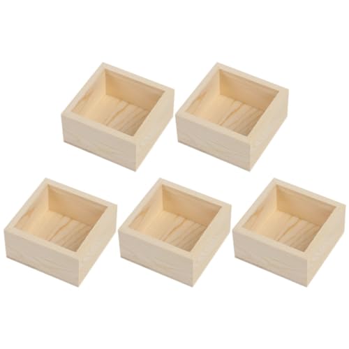 SEWOART 5 Stück Boxen Holzkiste Blumentopf The Home+Decor Körbe Für Homedecor Aufbewahrung Caddy Organizer Boxen Kleine Holzkisten Holzkisten Zur Aufbewahrung Aus von SEWOART