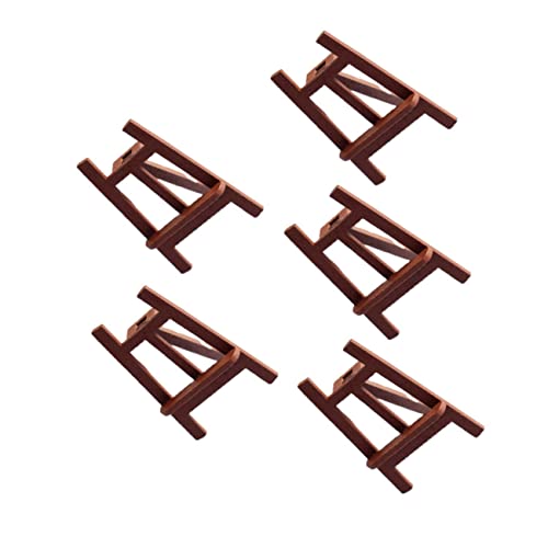 SEWOART 5 Stück Teiliges Miniature Easel Holz Dekorative Staffelei für Puppenhäuser Realistische Miniatur Zubehörteile für Kreative Szenen und Schlafzimmergestaltung SEWOART 5 Stück Teiliges Miniature Easel Holz Dekorative Staffelei für Puppenhäuser Realistische Miniatur Zubehörteile für Kreative Szenen und Schlafzimmergestaltung von SEWOART