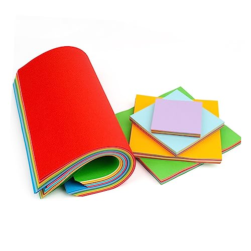 SEWOART 500 Blatt kreatives Origami basteln für kinder bastelmaterial für kinder kraft paper buntpapier Papiere falten farbiges Papier für Kinder Papierfalten quadratisches Papier Colorful von SEWOART