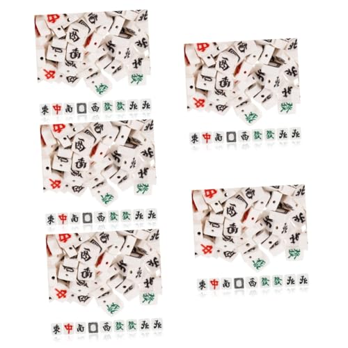 SEWOART 500 Stk Mahjong-Perlen Linsenperlen Perlen-Kit Mahjongg Bausatz Tonperlen Anhänger bastelmaterial bastel materialien Perlenarmband-Kit Perlen zur Schmuckherstellung Polymer-Ton von SEWOART