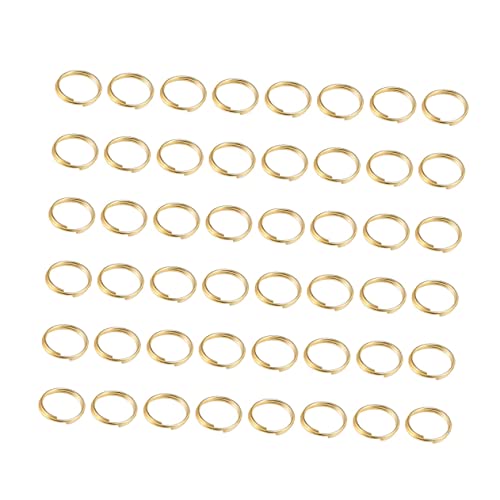 SEWOART 500 Stück Schmuckzubehör Ringe silberne Biegeringe Zubehör zur Schmuckherstellung Ringe für Schmuck Ringe Schmuck Armbänder klappcreolen DIY Schmuckzubehör Öffnungsringe Golden von SEWOART