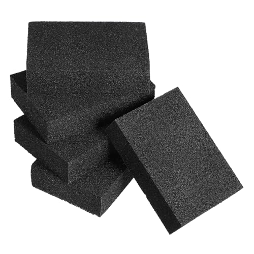 SEWOART 5St Entkalkungsschwamm Kitchen Sponge Stain Removal Rostentfernung Küchenschwammbürste Radiergummi Schwamm Schrubber reinigungsbürste Reinigungsschwamm Fleckenentferner-Pads Black von SEWOART