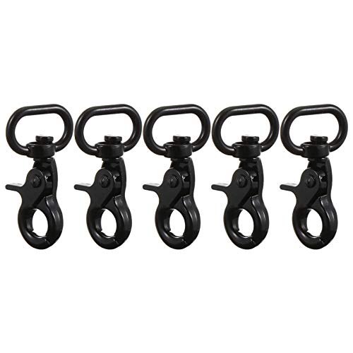 SEWOART 5St Gepäck-Hardware-Hundeschnalle Verschluss Sprossenclips Karabinerhaken Spule hundelaufband DIY Gepäckzubehör hundehalsband leine schnalle Trigger-Clips Haken Zinklegierung Black von SEWOART