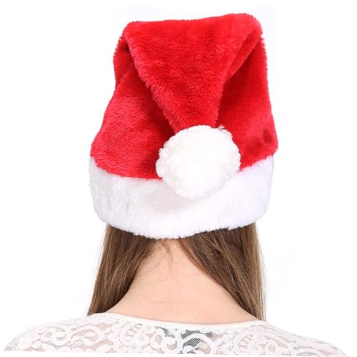 SEWOART 5st Weihnachtsmütze Plüschmütze Beanie-mütze Weihnachtskopfbedeckung Geburtstagshut Weihnachts-party-hüte Kappen Weihnachtsfeier Liefert Weihnachtsbommelmütze Korkhut Hut- von SEWOART