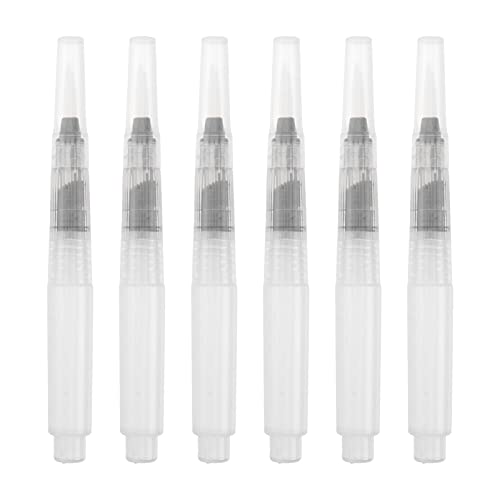 SEWOART 6er Set Wasserfarben Pinsel Mit Tank Wasserbürsten Für Aquarellmalerei Geeignet Für Wasserlösliche Farbstifte Und Gouache 120 Spitzenstifte 2 Sets von SEWOART