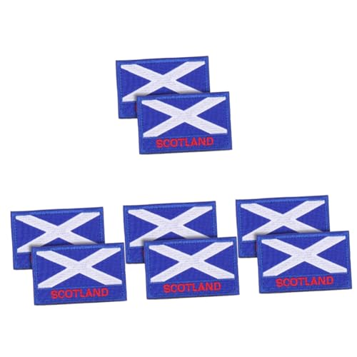 SEWOART 8 Stk Schottischer Patch Außenflagge gestickte Applikationen Länderflaggen-Patch Outdoor-Dekor aufkleber Schottland-Flagge-Applikation Nationalflaggenapplikation Flecken Polyester von SEWOART