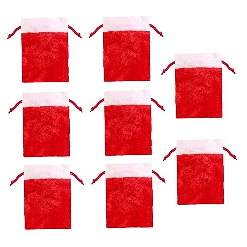 SEWOART 8Pcs Weihnachten Plüsch Bag Party Bags Tischdekorationen Halloween Candy Bag Katze Weihnachtsstrumpf Cookie Wickelbeutel Leckerei von SEWOART