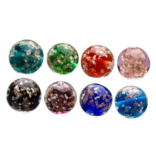 SEWOART 8St Schmuckteile Perle schmuckperlen beads for jewellery lockerere Perlen knistern handgefertigte runde Perlen kristallperlen zum auffädeln glasperlen Spacer-Perlen-Schmuck von SEWOART