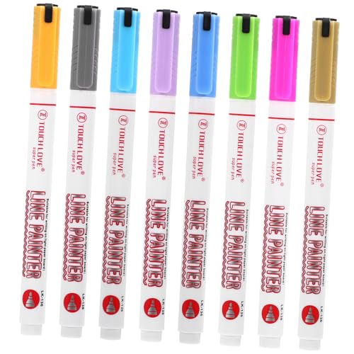 SEWOART 8er Set Glitzer Marker Metallic Marker Glitzer Textmarker Und Glitzer Farbmarker Für Kreative Bastelarbeiten Und Scrapbooking Ideal Für Kunstprojekte Und DIY Ideen von SEWOART