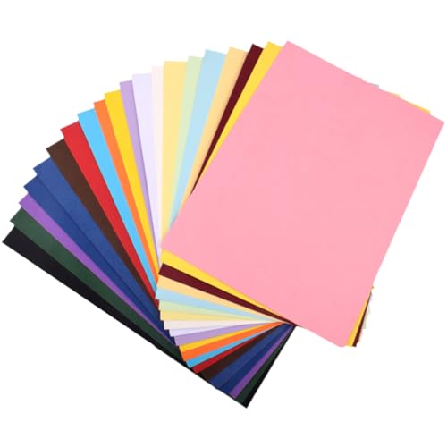 SEWOART A4 Farbige Bastelpappe Für Dickes Kartonpapier 10 Farben Für Kreative Handarbeiten Und Kunstprojekte Bastelpapier Set Für Schüler Und DIY Projekte von SEWOART