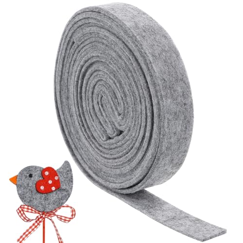 SEWOART Christbaumschmuck Weihnachtsdekoration ribbon weihnachtsbaumdekorationen christmas decorations weihnachts deke Weihnachtsbaumband Schleife Filzstoff Bänder weihnachtsdrahtband Grey von SEWOART