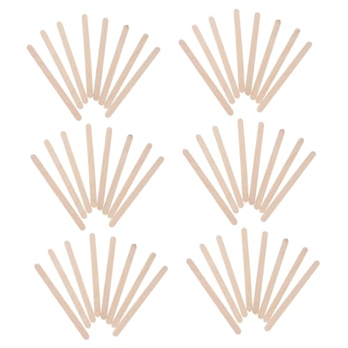 SEWOART Eisstiele Holz Rundstäbe Holzstäbchen Craft Sticks Aus Birke Eisstiele Für Diy Bastelarbeiten Wachssticks Natürliche Holzstäbe Perfekt Zum Basteln Und Für Kreative Projekte von SEWOART