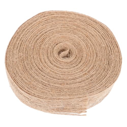 SEWOART DIY Juteband Natürliche Jute Schnur Für Geschenkverpackungen Basteln Und Dekoration Zartes Geschenkband Für Hochzeit Geburtstag Und Weihnachten von SEWOART