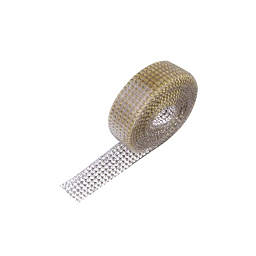 SEWOART DIY Strassband 2mm Klebeband Mit Rhinestones Für Dekorationen Bastelprojekte Und Modeschmuck 6 Reihen 1 Meter von SEWOART