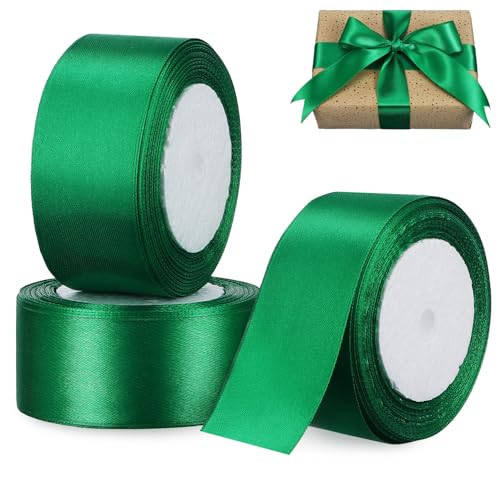 SEWOART Doppeltes Satin Geschenkband Breites Dekorationsband Für Hochzeit Valentinstag Und Geburtstag 22m Lang 4cm Breit von SEWOART