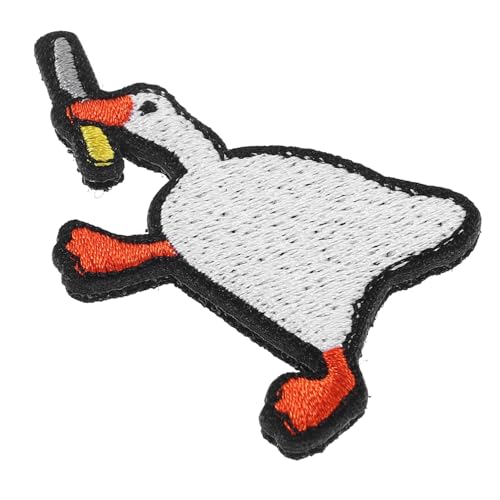 SEWOART Gänsehautflicken mit Messer lustig Neon sprühen Plüsch Pickel Aufkleber buch dekoration book decoration Aufnäher kleider Aufkleber zum Aufnähen Cartoon-Patches Kleidung Polyester von SEWOART