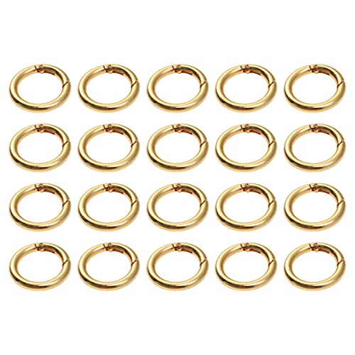 SEWOART 20 Stück Offene Biegeringe mit Feder Karabiner Schmuck-schlüsselclips Zur Schmuckherstellung 4 0 X 28 Mm von SEWOART